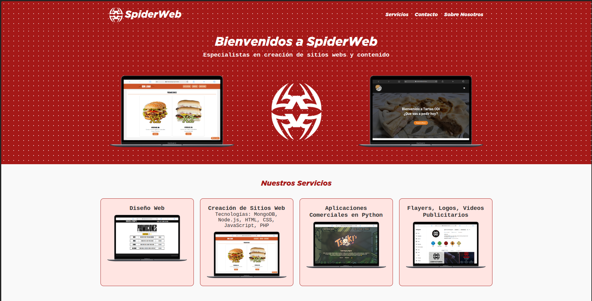 Spider Web Test Screenshot